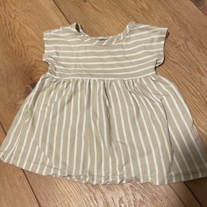 Cram and tan striped dress